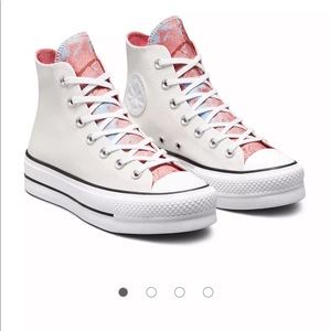 Converse Chuck Taylor All Star Ox Lift Hybrid Shine glitter platform sneakers